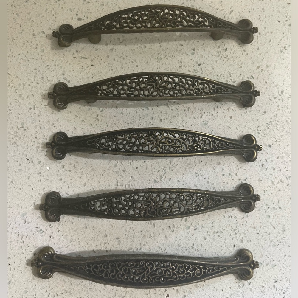 Vintage 3” pulls / handles - 5 total